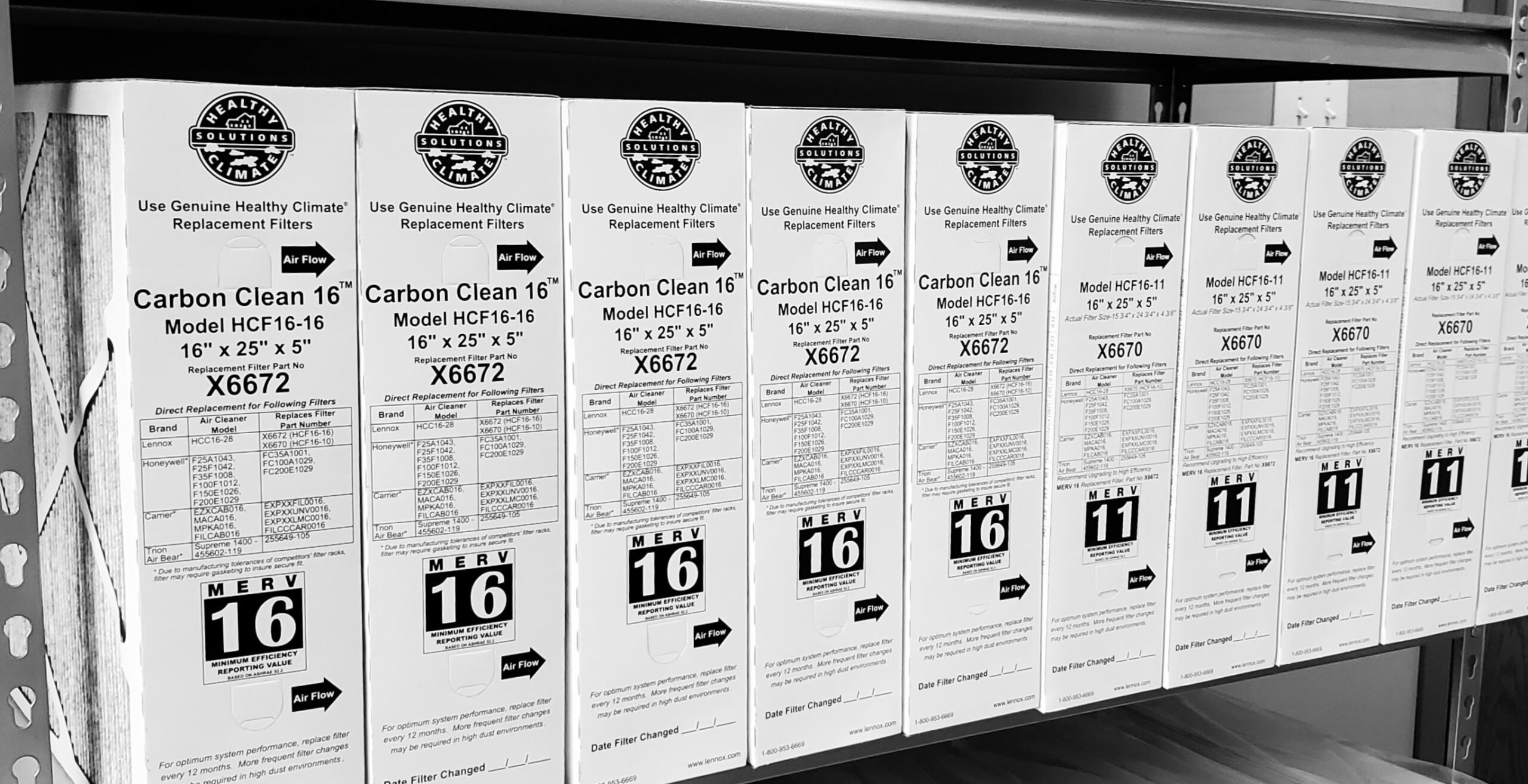 MAINTENANCE FILTER LINE UP